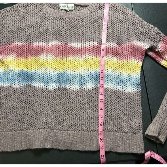 Knox Rose Purple Tie Dye Rainbow Sweater Size L - Picture 5 of 10